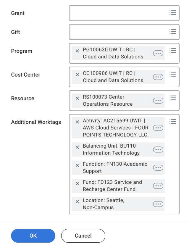 Workday Create Requisition Header screen with example entries in required fields.