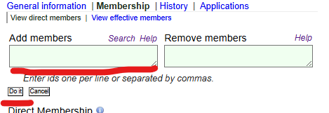 Screenshot showing where to add netid and do it