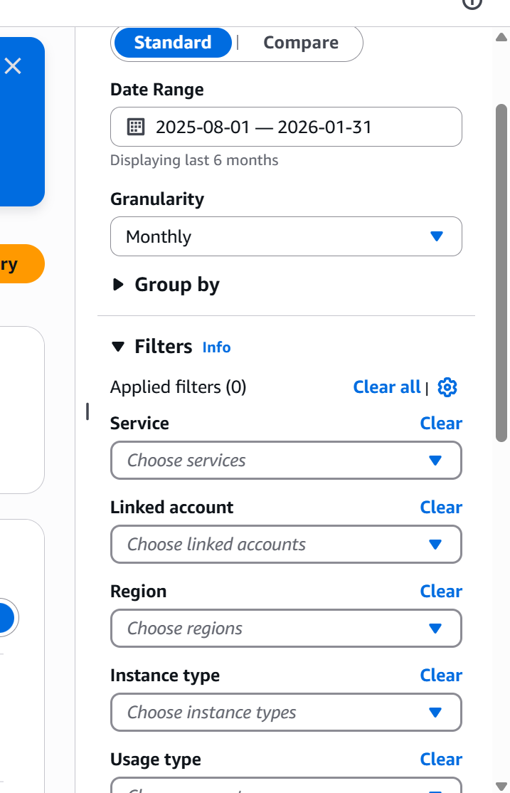Screenshot showing filters you can adjust on the right side of the screen
