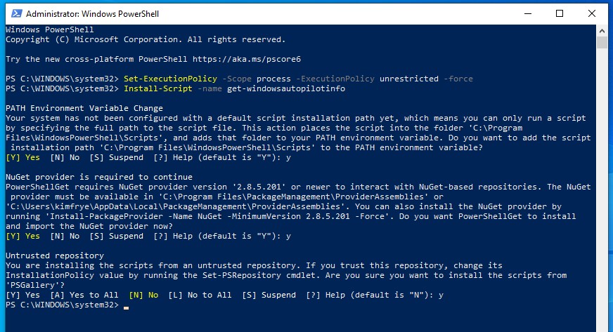 PowerShell Instructions