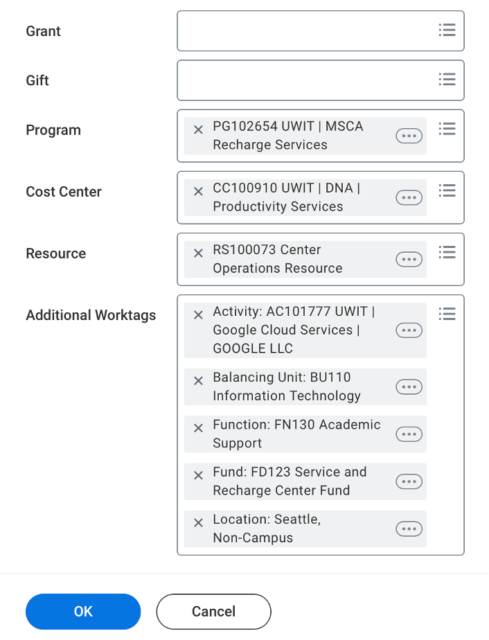 Workday Create Requisition Header screen with example entries in required fields.